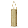 Single Bottle Jute Bag With Rope Handle